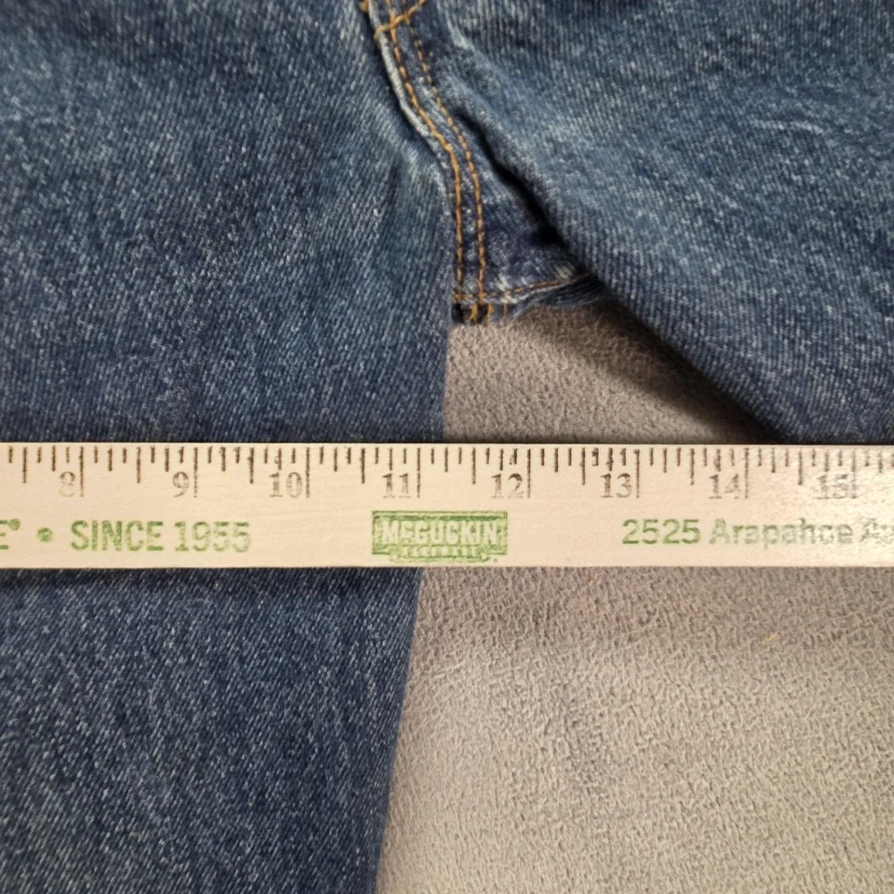 VTG Levis 501 Jeans Mens Blue Med‎ Wash Straight Altered Hem Made USA Fits 30x27